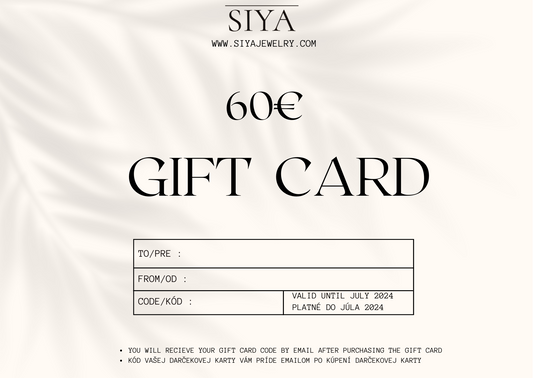 GIFT CARD - 60 Eur